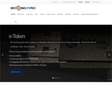 Tablet Screenshot of ecoscard.com.br